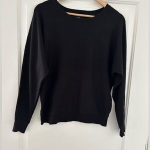Saks Fifth Avenue Dolman Sleeve Black Sweater